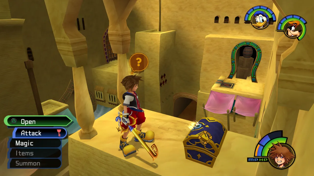 Agrabah Main Street High Above Palace Gates Entrance Chest